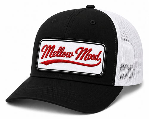 Heritage Script Patch Trucker Hat - White/Red