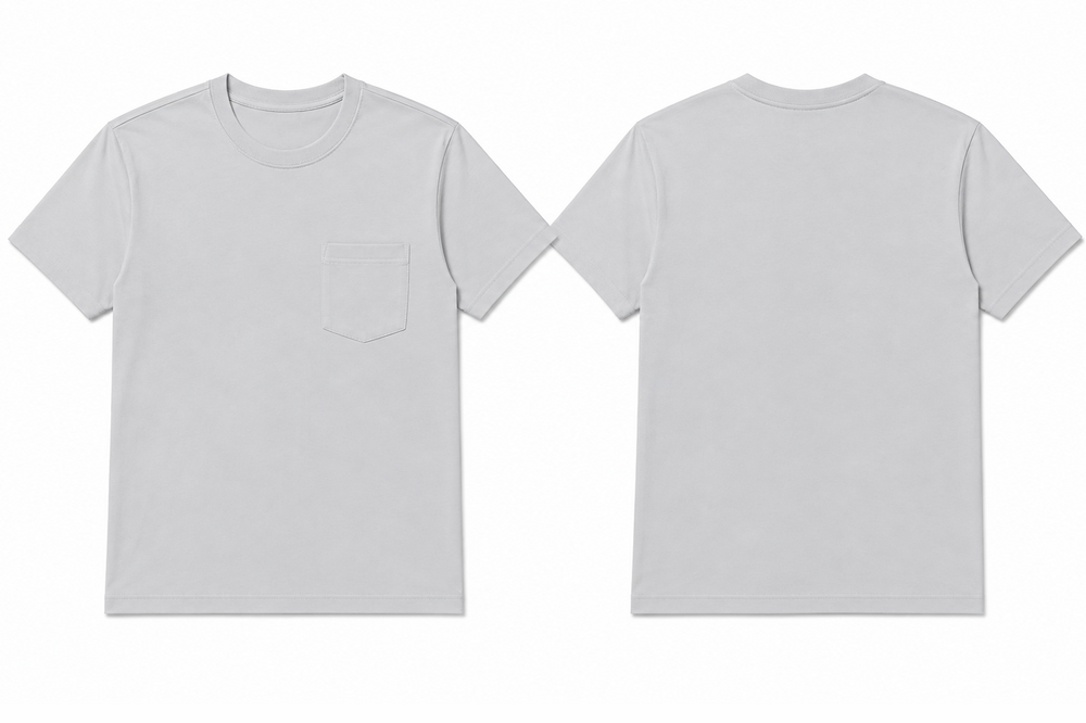 Classic bone plain t-shirt back view