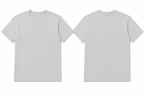 Classic bone plain t-shirt back view