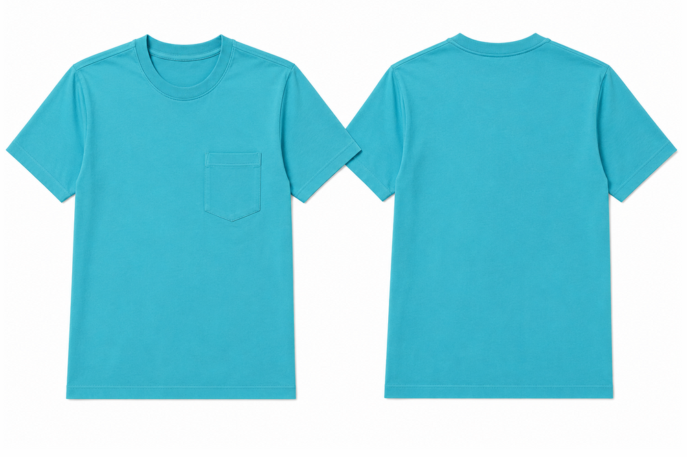 Classic capri plain t-shirt back view
