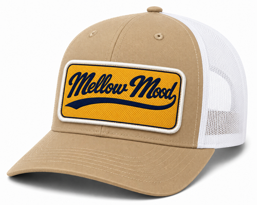 Heritage Script Patch Trucker Hat - Gold/Navy