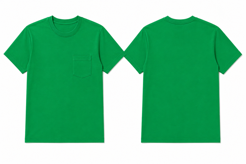 Classic kelly plain t-shirt back view