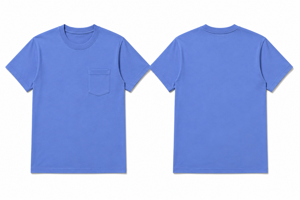Classic marine plain t-shirt back view