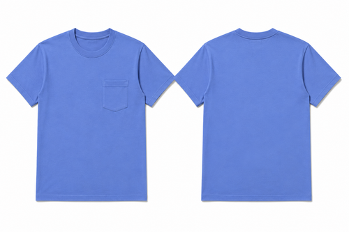 Classic marine plain t-shirt back view