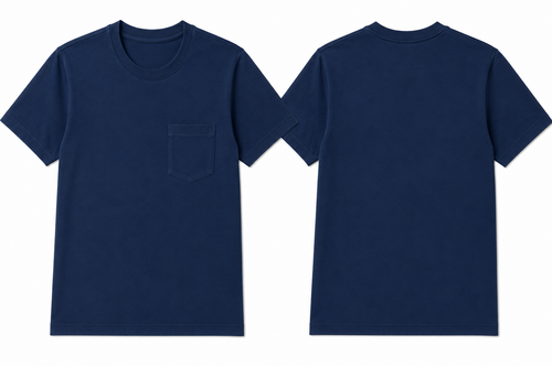 Classic nautical plain t-shirt back view