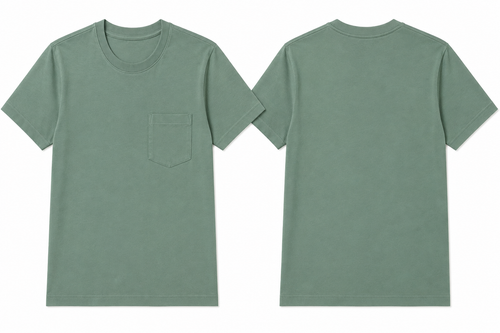 Classic pine plain t-shirt back view