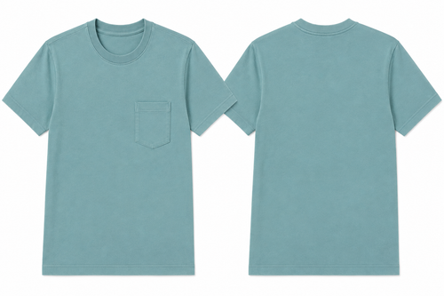 Classic seaglass plain t-shirt back view