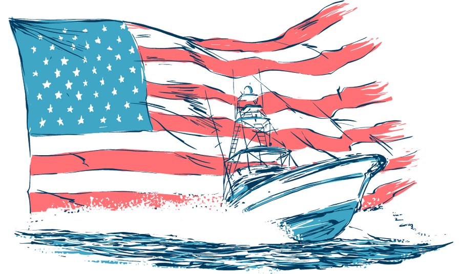 American Offshore Youth Tee